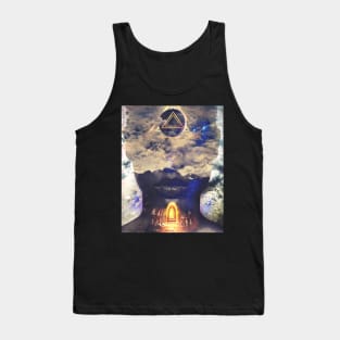 The Gateway Beautiful Afro Double Exposure Strong Black Woman Tank Top